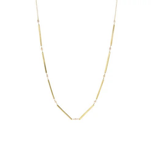 Pearl Bar Necklace - HB704 - Uneeka